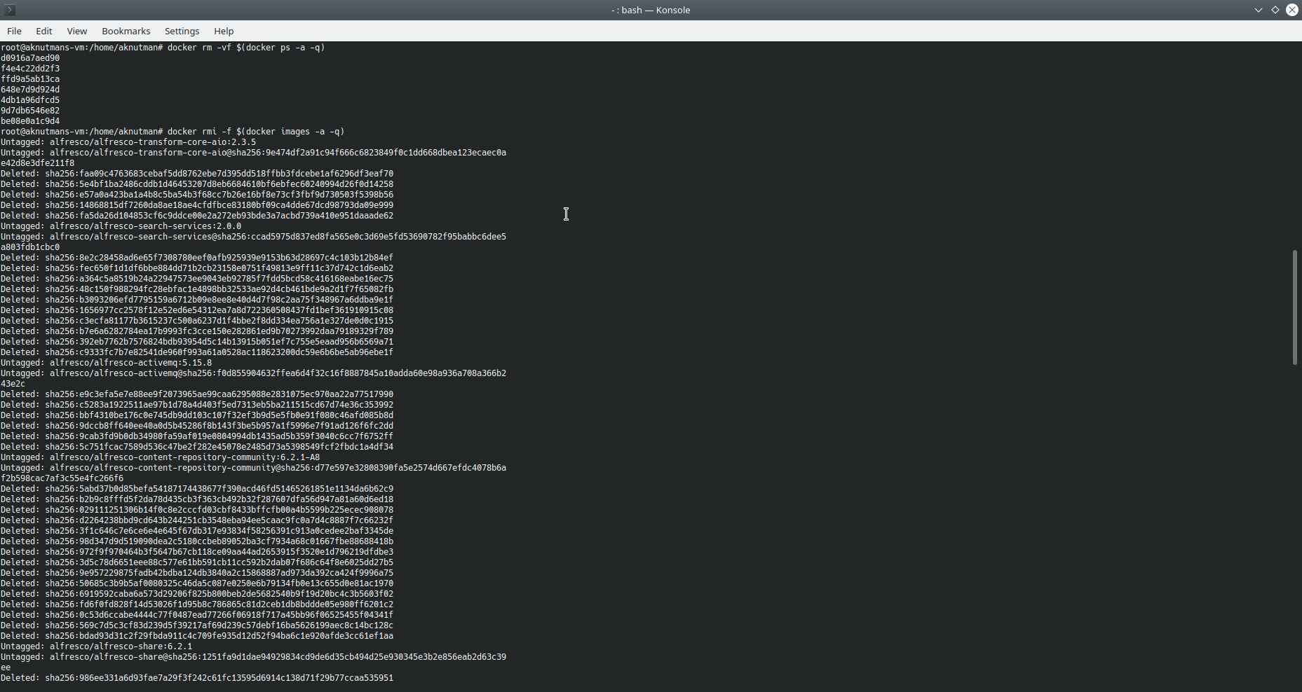 Menghapus Semua Containers & Images di docker
