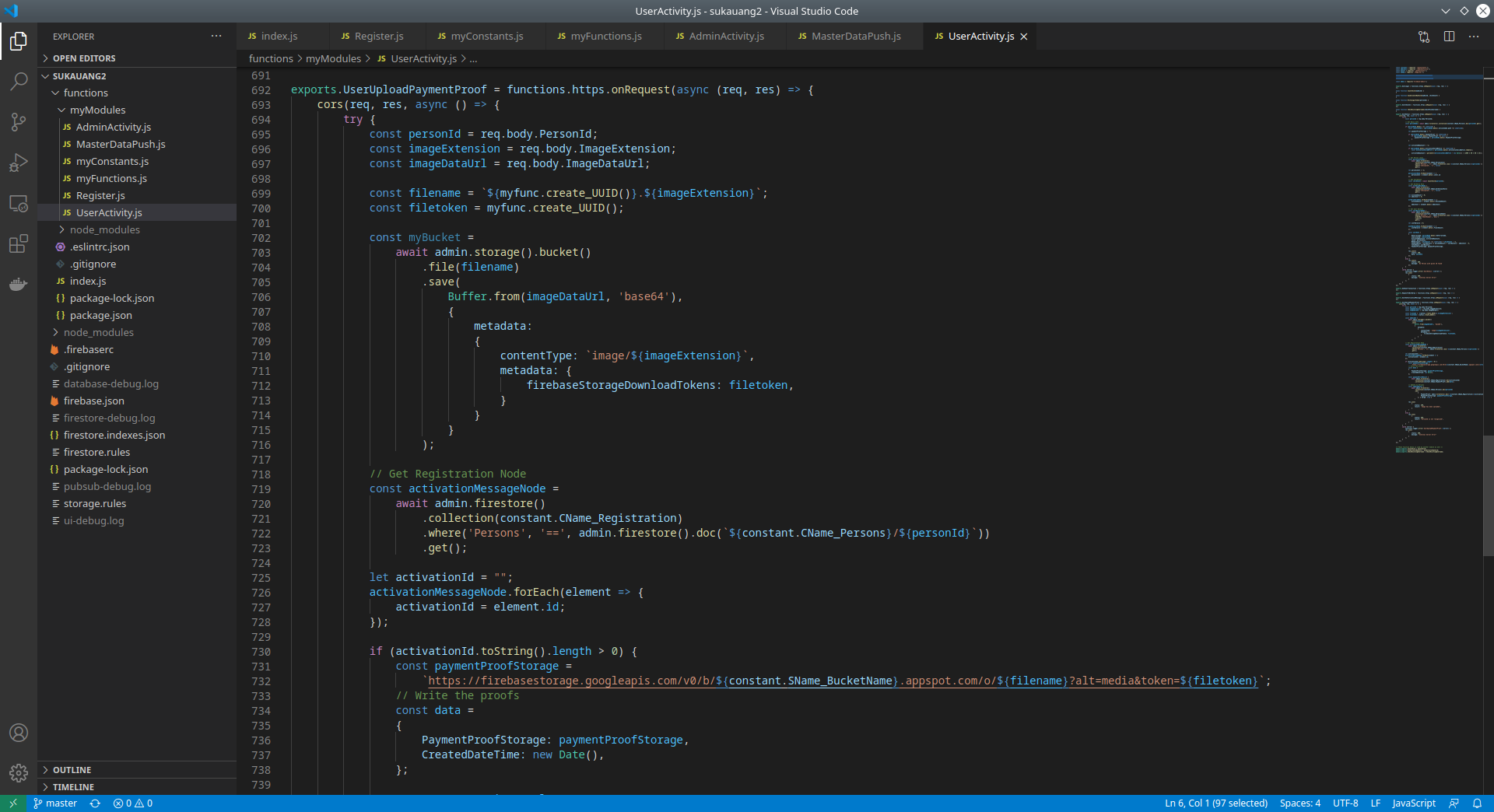 Menyimpan Berkas (file) ke Firebase Storage menggunakan Firebase Functions